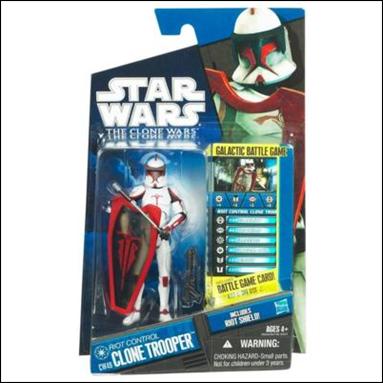 Star Wars: The Clone Wars Collection 3 3/4" Figures (2010) figure CW49 Riot Control Clone Trooper