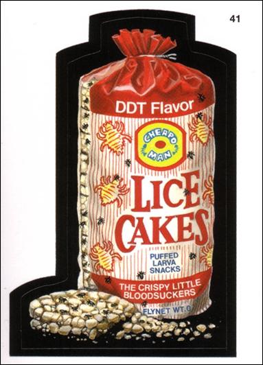 Wacky Packages All-New: Series 1 (Base Set) card 41 Lice Cakes