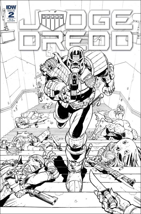 Judge Dredd: Under Siege issue 2-C Max Dunbar 1:10 Black and White Cover