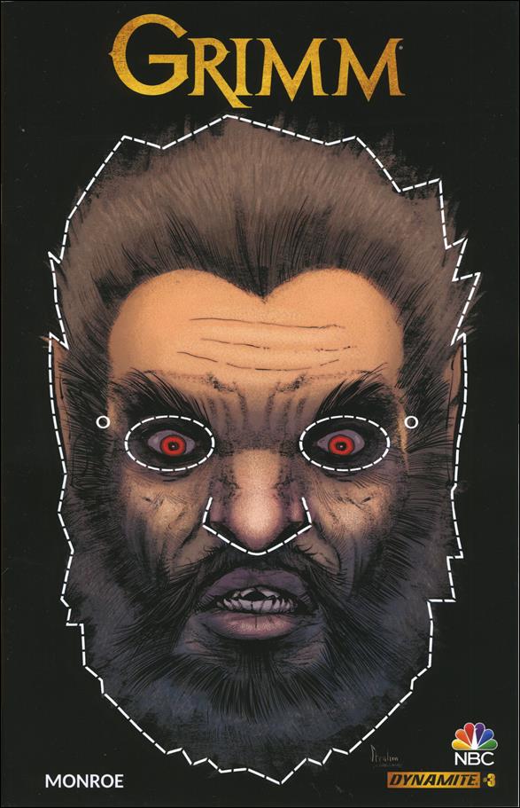 Grimm (2016) issue 3-B Kyle Strahm Mask Cover