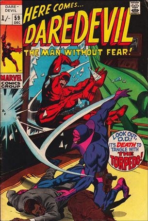 Daredevil (1964) issue 59-B UK Price Cover