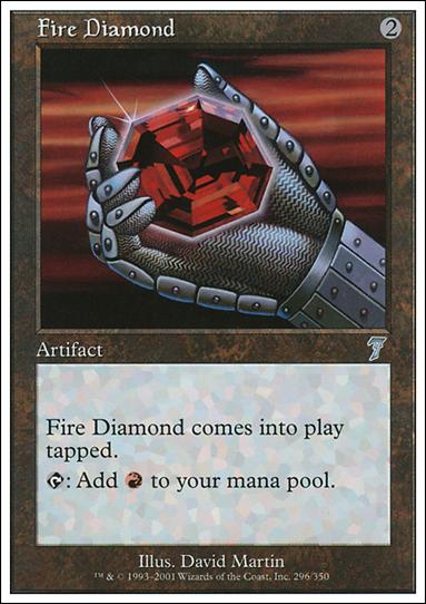 Magic the Gathering: 7th Edition (Base Set) card 296 Fire Diamond