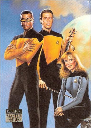 Star Trek Master Series: Series 2 (Crew Triptych Subset) card F6 The Next Generation Card 3 of 3