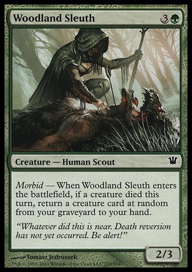 Magic the Gathering: Innistrad (Base Set) card 210 Woodland Sleuth