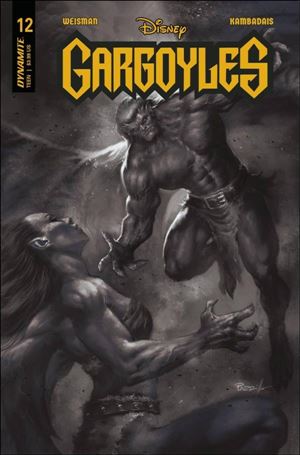 Gargoyles (2022) issue 12-S Lucio Parrillo 1:10 Black and White FOC Cover