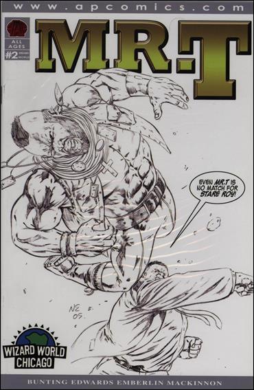 Mr. T issue 2-B Black & White Wizard World Chicago Cover