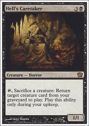 Magic the Gathering: 9th Edition (Base Set) card 137 Hell's Caretaker