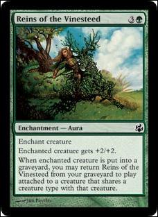 Magic the Gathering: Morningtide (Base Set) card 134 Reins Of the Vinesteed