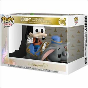 POP! Rides figure 105 Goofy at Dumbo the Flying Elephant Attraction