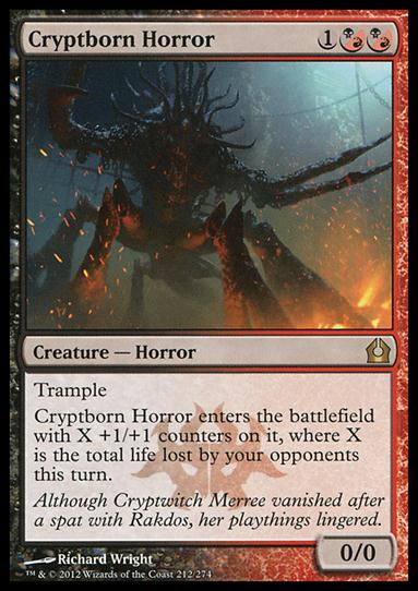 Magic the Gathering: Return to Ravnica (Base Set) card 212 Cryptborn Horror
