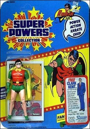Super Powers Collection Action Figures (1984) figure 48-B Robin - Wave 2 Re-Pack (Clark Kent Offer)