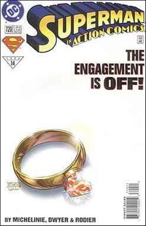 Action Comics (1938) issue 720 Yellow & Purple Logo Cover