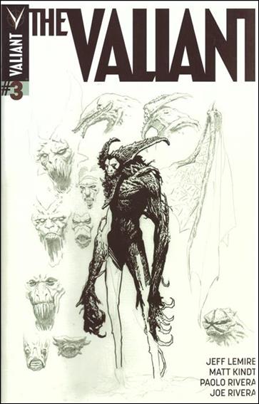 Valiant issue 3-D Paolo Rivera Retailer Character Design Cover