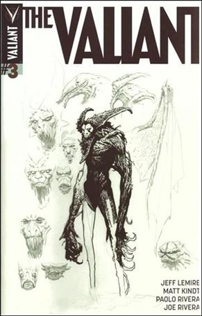 Valiant issue 3-D Paolo Rivera Retailer Character Design Cover