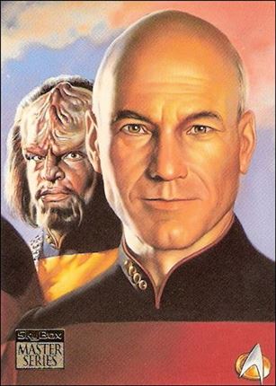 Star Trek Master Series: Series 2 (Crew Triptych Subset) card F4 The Next Generation Card 1 of 3