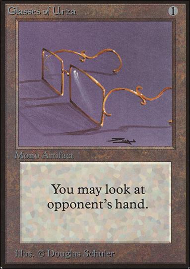 Magic the Gathering: Limited Edition Beta (Base Set) card 246 Glasses of Urza