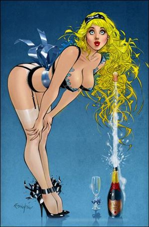 Grimm Fairy Tales Presents Alice in Wonderland issue 2-D Franchesco Blue Rainbow Virgin Cover 1/500