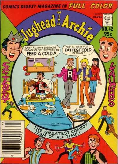 Jughead with Archie Digest Magazine issue 42-B Canadian Price Cover