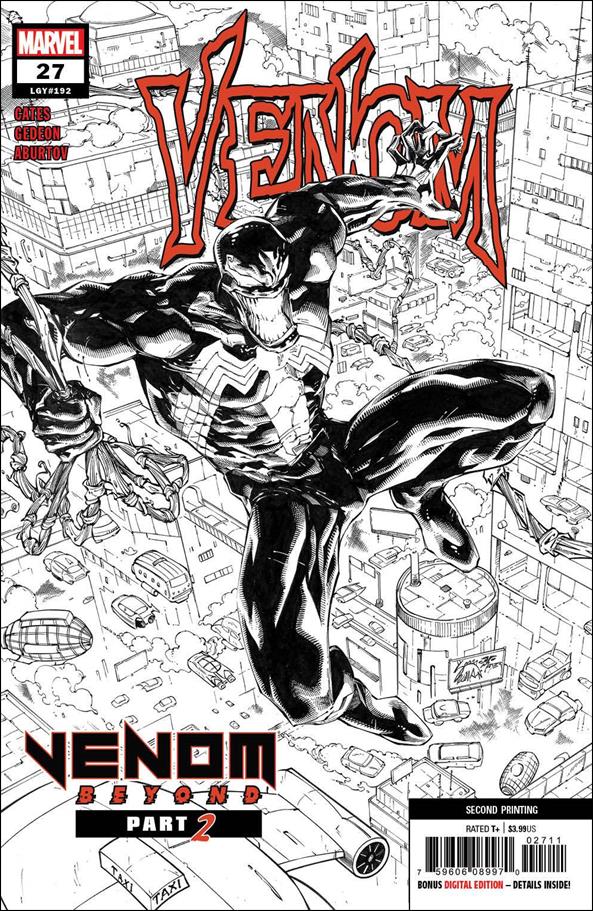 Venom (2018) issue 27-E Ryan Stegman 1:25 B&W Cover (2nd Printing)