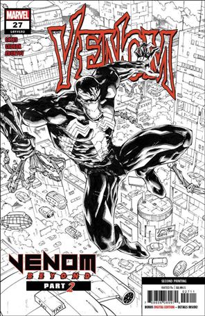 Venom (2018) issue 27-E Ryan Stegman 1:25 B&W Cover (2nd Printing)