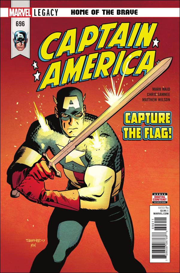 Captain America (1968) issue 696 Chris Samnee Cover