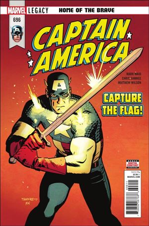 Captain America (1968) issue 696 Chris Samnee Cover