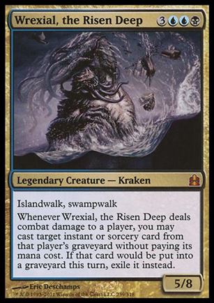 Magic the Gathering: Commander (Base Set) card 239 Wrexial, the Risen Deep
