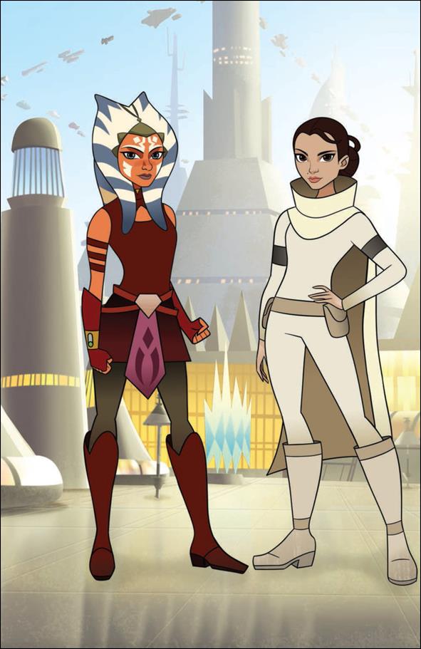 Star Wars Adventures: Forces of Destiny: Ahsoka & Padme issue 1-C 1:10 Animation Cel Wraparound Cover