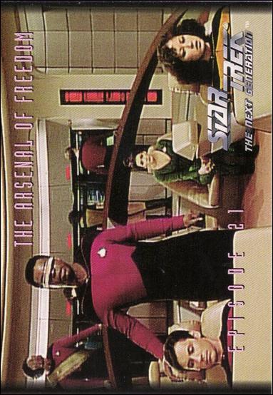 Star Trek: The Next Generation - The Episode Collection Season One (Base Set) card 71 The Arsenal of Freedom, Episode 21B