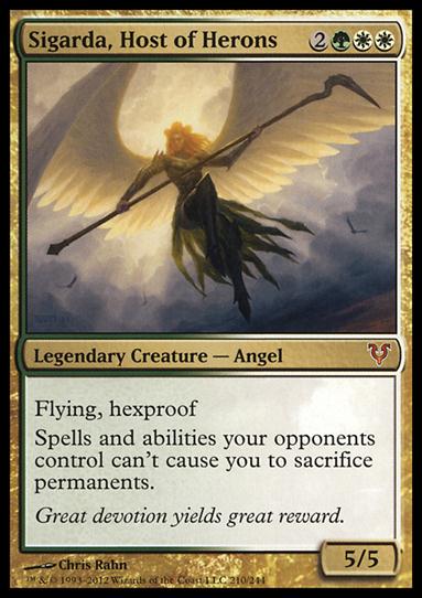 Magic the Gathering: Avacyn Restored (Base Set) card 210 Sigarda, Host of Herons