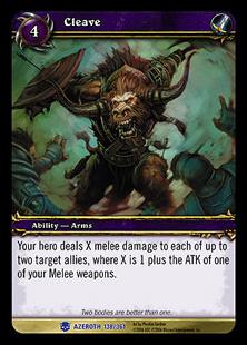 World of Warcraft: Heroes of Azeroth (Base Set) card 138 Cleave