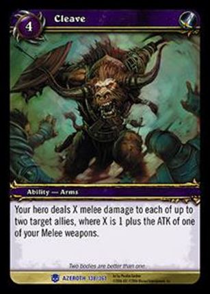 World of Warcraft: Heroes of Azeroth (Base Set) card 138 Cleave