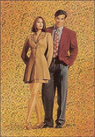 Lois and Clark: The New Adventures of Superman (Holochip Etched Foil Subset) card BJ2 Hot Couple of Reporters