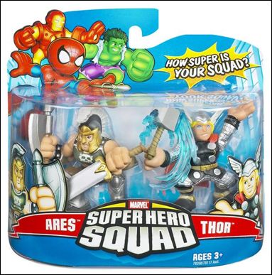 Marvel Super Hero Squad figure 33 Ares and Thor (Modern Costume)