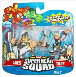 Marvel Super Hero Squad figure 33 Ares and Thor (Modern Costume)