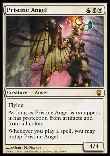 Magic the Gathering: Darksteel (Base Set) card 9 Pristine Angel