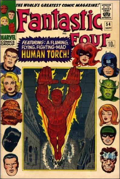 Fantastic Four (1961) issue 54-B UK Price Cover