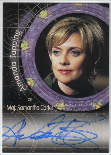 Stargate SG-1: Season 4 (Autograph Subset) card A11 Amanda Tapping as Major Samantha Carter