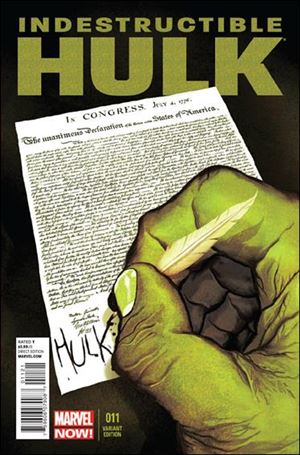Indestructible Hulk issue 11-B Mike Del Mundo 1:30 Cover