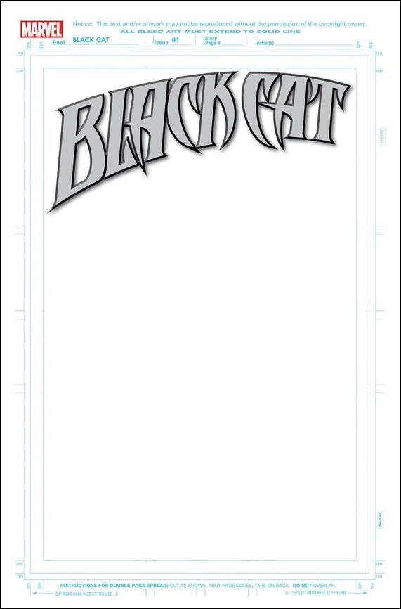 Black Cat (2019) issue 1-V SDCC Blank/Sketch Cover