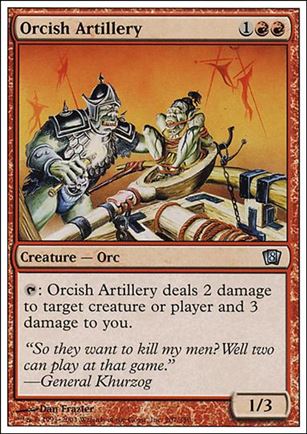 Magic the Gathering: 8th Edition (Base Set) card 207 Orcish Artillery