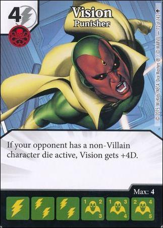 Marvel Dice Masters Age of Ultron  card 72 Vision: Punisher