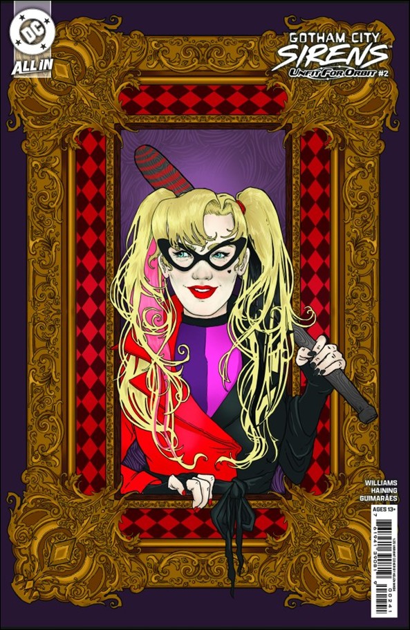 Gotham City Sirens: Unfit for Orbit issue 2-E Helen Mask 1:25 Cardstock Cover