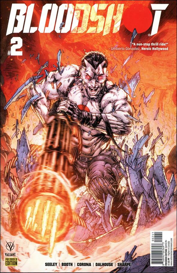 Bloodshot (2019) issue 2-D Brett Booth Pre-Order Cover
