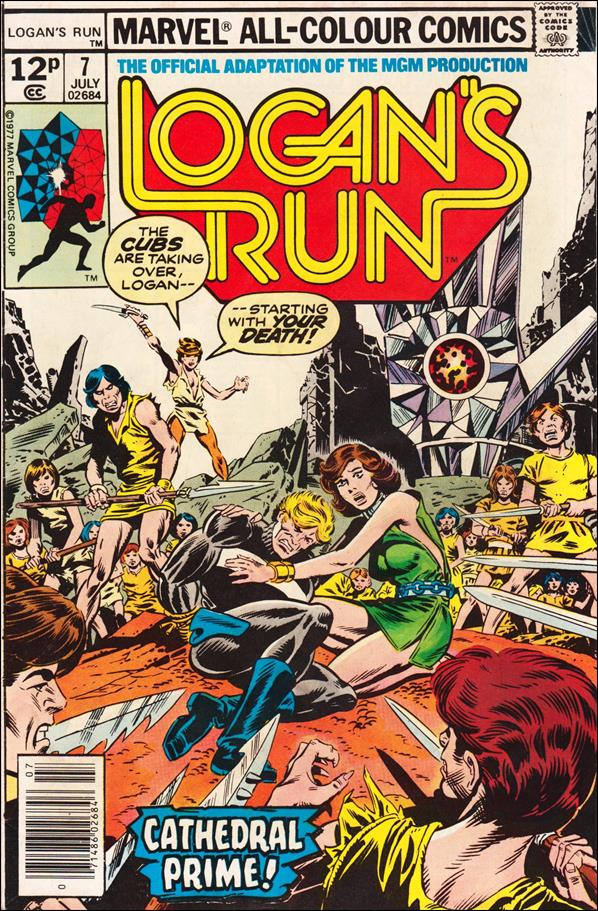 Logan's Run (1977) issue 7-C UK Price Cover