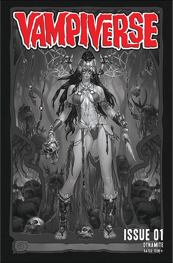 Vampiverse issue 1-R Meghan Hetrick 1:50 Black & White Cover