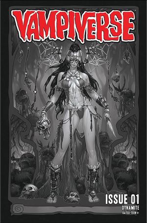 Vampiverse issue 1-R Meghan Hetrick 1:50 Black & White Cover