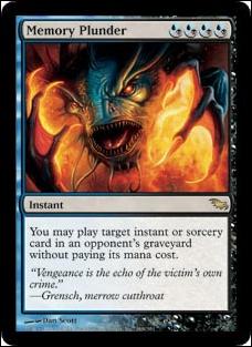 Magic the Gathering: Shadowmoor (Base Set) card 169 Memory Plunder