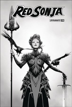 Red Sonja (2019) issue 15-J Jae Lee 1:30 Black & White Cover