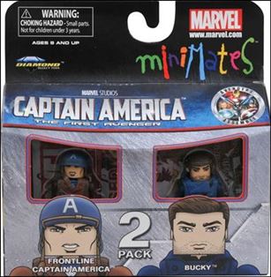 Marvel Minimates figure 116 Frontline Captain America and Bucky